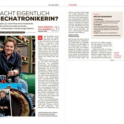 Krone Job-Serie - Was macht eigentlich eine Mechatronikerin